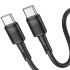 Кабель HOCO X83 Type-C to Type-C Victory 60W Charging Data Cable 1м Black Кабель HOCO X83 Type-C to Type-C Victory 60W Charging Data Cable 1м Black