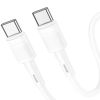 Кабель HOCO X83 Type-C to Type-C Victory 60W Charging Data Cable 1м White