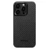 Карбоновий чохол Pitaka MagEZ Case 4 1500D Black/Grey (Twill) для iPhone 15 Pro Max (KI1501PM)