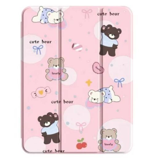 Чохол-підставка Mutural Xing Yi Case Cute Bear Pink для iPad 11'' (2025) | iPad 10.9" (2022)