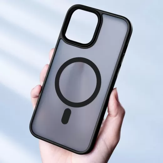 Чехол Unique Case with Magsafe Black Matte для iPhone 15 Plus