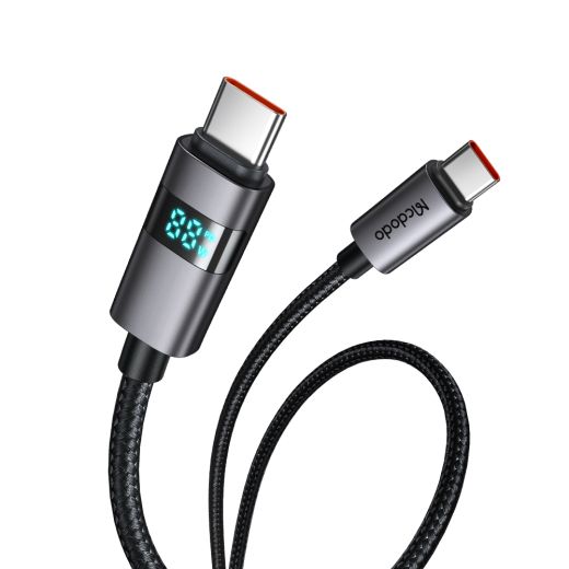 Кабель Mcdodo [CA-5610] Horizontal LED Display Data Cable USB-C to USB-C 100W 1.2м Black