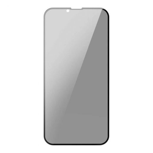 Антишпион защитное стекло Baseus 0.3 mm Full Screen Anti-Spy FG Black для iPhone 13 mini (2 шт)