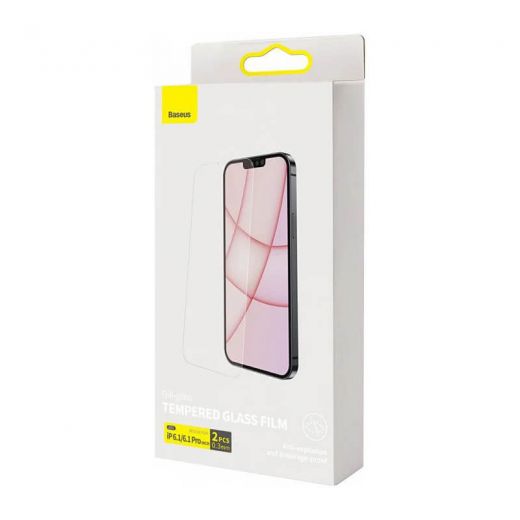 Защитное стекло Baseus 0.3 mm Full Glass TG Clear для iPhone 14 | 13 | 13 Pro (SGBL020102)