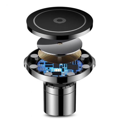 Автомобільний зарядний пристрій Baseus Big Ears Car Mount Wireless Charger Black (WXER-01)
