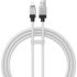 Кабель Baseus CoolPlay Series USB-A to Lightning White для iPhone 2.4A 1 метр (CAKW000402)