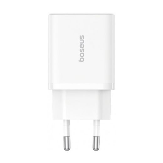 Быстрая зарядка Baseus Cube Fast Charger Type-C + USB 30W Moon White (P10111404213-00)