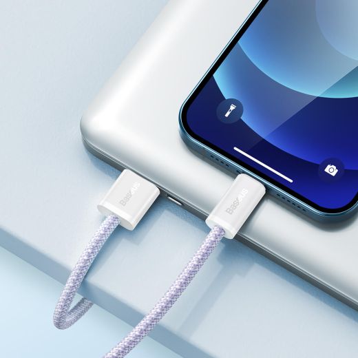 Кабель Baseus Dynamic 2 Series USB-A to Lightning Purple для iPhone 2.4A 1 метр (CALD040005)