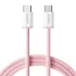 Кабель Baseus Dynamic 4 Fast Charging Type-C to Type-C 100W 1м Pink (P10381400411-00) Кабель Baseus Dynamic 4 Fast Charging Type-C to Type-C 100W 1м Pink (P10381400411-00)