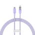 Кабель с контролем температуры Baseus Explorer Series Type-C to Lightning Purple для iPhone 20W 1 метр (CATS010205)