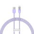 Кабель с контролем температуры Baseus Explorer Series USB-A to Lightning Purple для iPhone 2.4A 2 метра (CATS010105)