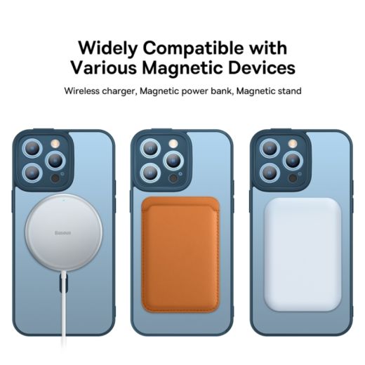 Чехол Baseus Frame Series Magnetic Blue для iPhone 14 Pro Max (ARJT030103)