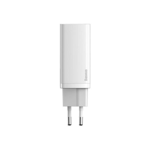 Сетевое зарядное устройство Baseus GaN2 Lite Quick Charger 65W (1 Type-C + 1 USB) White (CCGAN2L-B02)