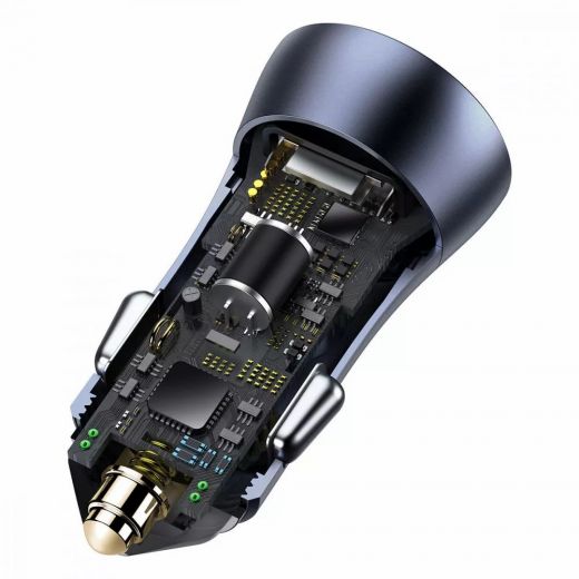 Автомобильное зарядное устройство Baseus Golden Contactor Pro 40W USB + Type-C Dark Grey (CCJD-0G)