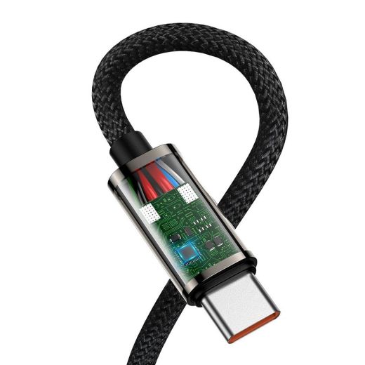 Кабель Baseus Legend Series Elbow Fast Charging Data Cable Type-C to Type-C 100W 2m Black (CATCS-A01)