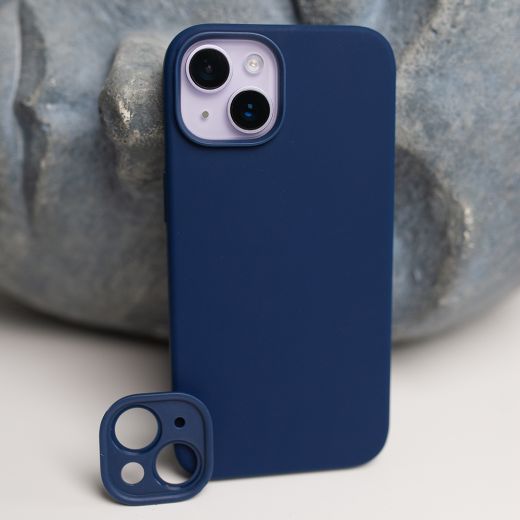 Силиконовый чехол Baseus Liquid Silica Gel Blue для iPhone 14 Plus (ARYT001803)