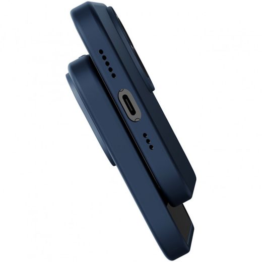 Чехол Baseus Liquid Silica Gel Magnetic Blue для iPhone 14 Plus (ARYC000603)