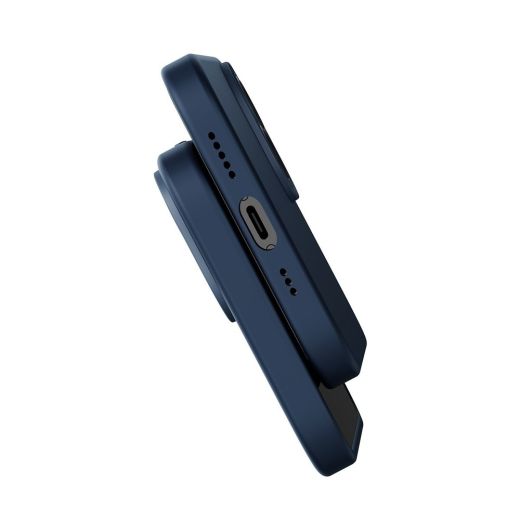 Чохол Baseus Liquid Silica Gel Magnetic Blue для iPhone 14 (ARYC000403)