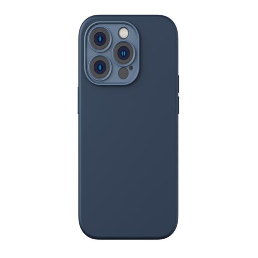 Силіконовий чохол Baseus Liquid Silica Gel Blue для iPhone 14 Pro (ARYT001703)
