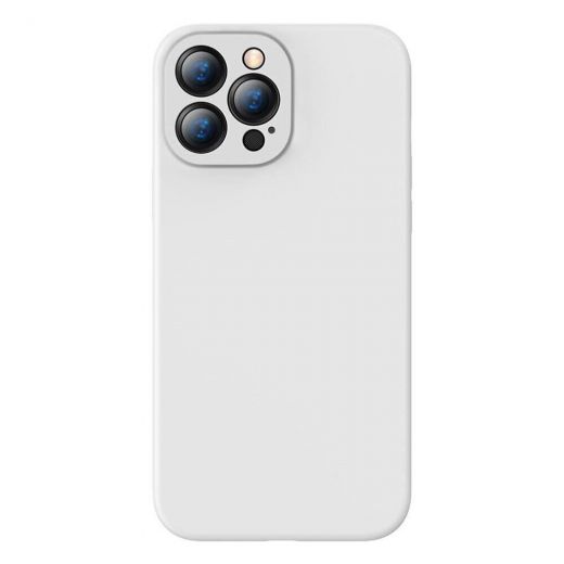Чехол Baseus  Liquid Silica Gel Series White для iPhone 13 Pro