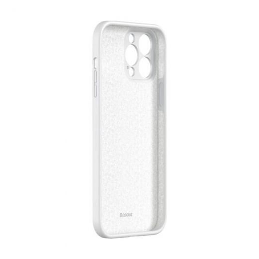 Чехол Baseus  Liquid Silica Gel Series White для iPhone 13 Pro