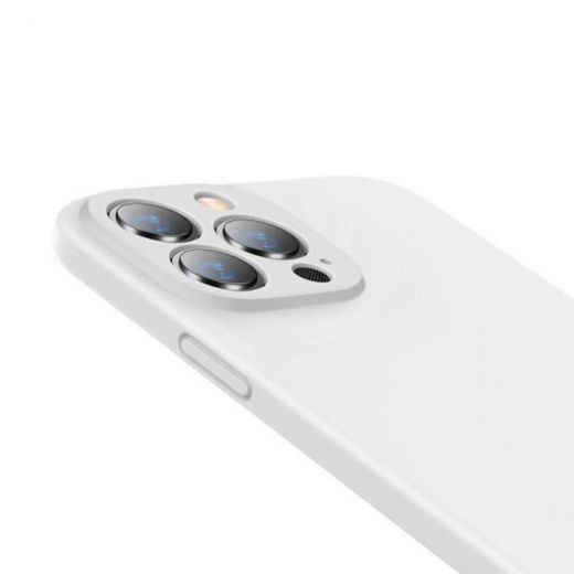 Чехол Baseus  Liquid Silica Gel Series White для iPhone 13 Pro Max