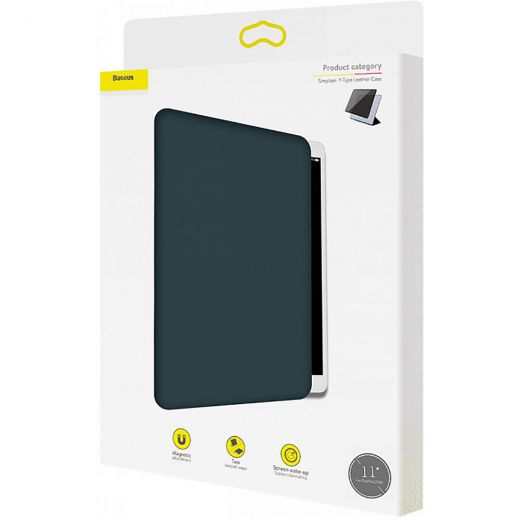 Чехол Baseus Simplism Y-Type Leather Case для iPad Pro 11" (2018) Blue (LTAPIPD-ASM03)