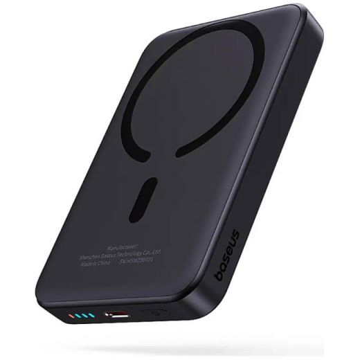 Повербанк Baseus Magnetic Mini Air Wireless Fast Charge 10000mAh 20W Black (P10059001113-00)