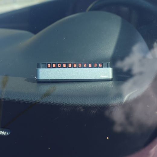 Автомобільна паркувальна табличка Baseus Moonlight Box Series Grey (ACNUM-B0G)