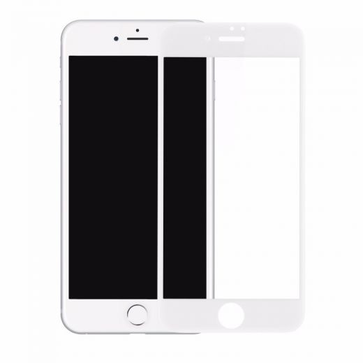 Захисне скло ZK Full Glass White для iPhone 8 Plus