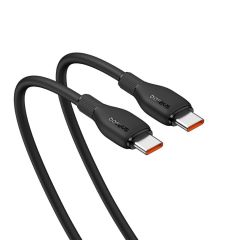 Кабель Baseus Pudding Series Fast Charging Cable Type-C to Type-C 100W 1.2 метра Black (P10355702111-00)
