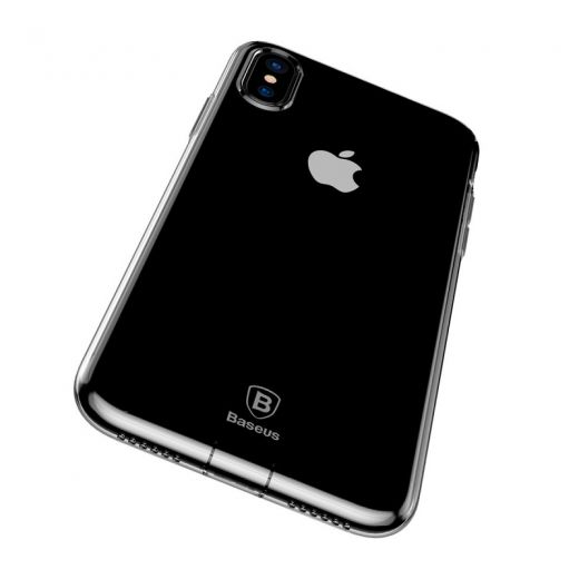 Чехол Baseus Simple Transparent Black для iPhone X/XS