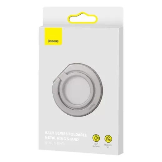 Кольцо-держатель для телефона Baseus Halo Magnetic Ring Holder Silver (SUCH000012)
