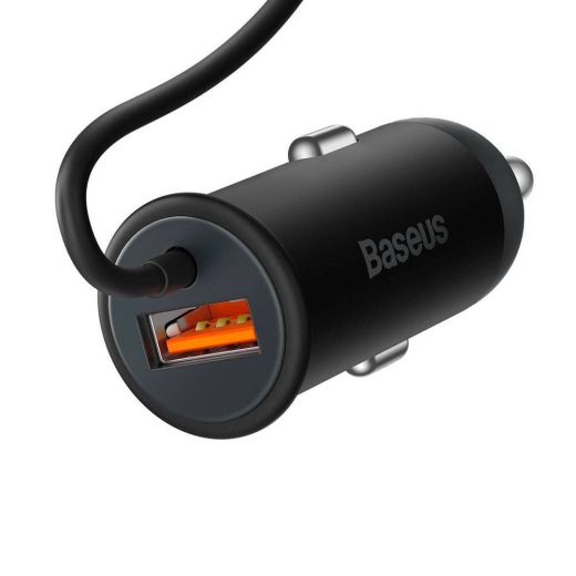 Автомобільний зарядний пристрій Baseus wireless car charger with MagSafe 15W holder for air vent + USB-A 25W (CW01)