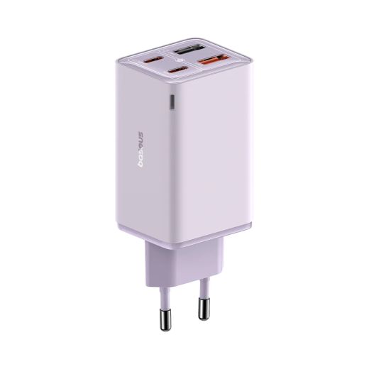 Швидка зарядка Baseus GaN6 Pro 4 Ports Fast Charger 65W Purple (P10162701533-00)