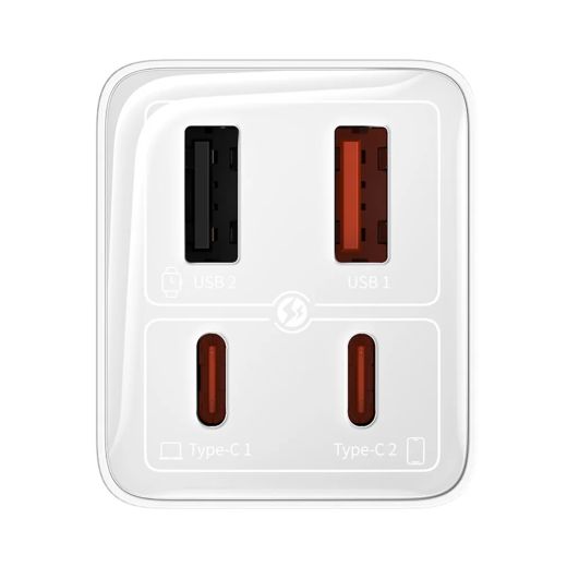 Быстрая зарядка Baseus GaN6 Pro 4 Ports Fast Charger 65W White (P10162701213-00)
