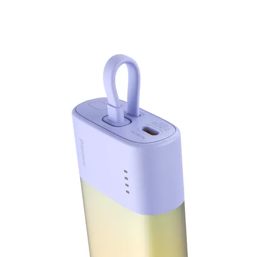 Павербанк (Зовнішній акумулятор) Baseus Popsicle USB-C Power Bank 20W 5200mAh Purple (P10055601513-01)