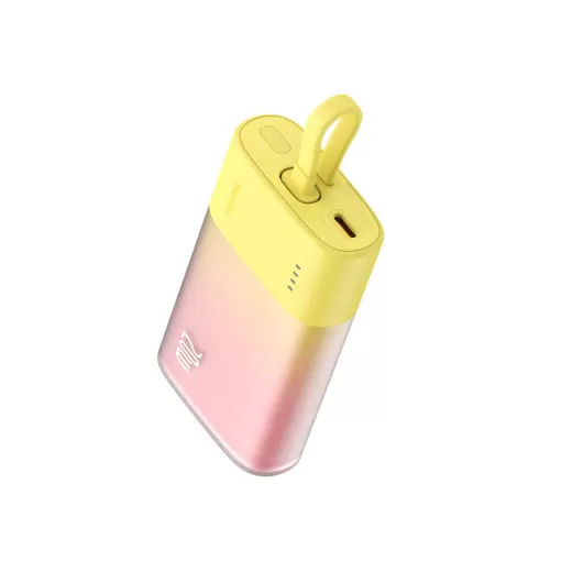 Павербанк (Зовнішній акумулятор) Baseus Popsicle USB-C Power Bank 20W 5200mAh Yellow (P10055601Y13-01)