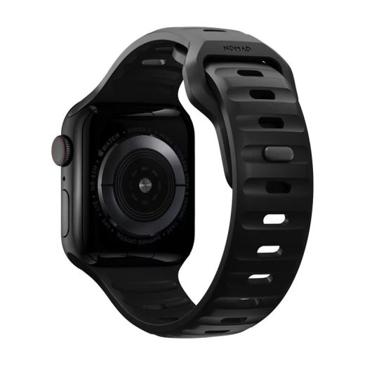 Силіконовий ремінець Nomad Sport Strap Black для Apple Watch 49мм | 45мм | 44мм (NM1AM10000)