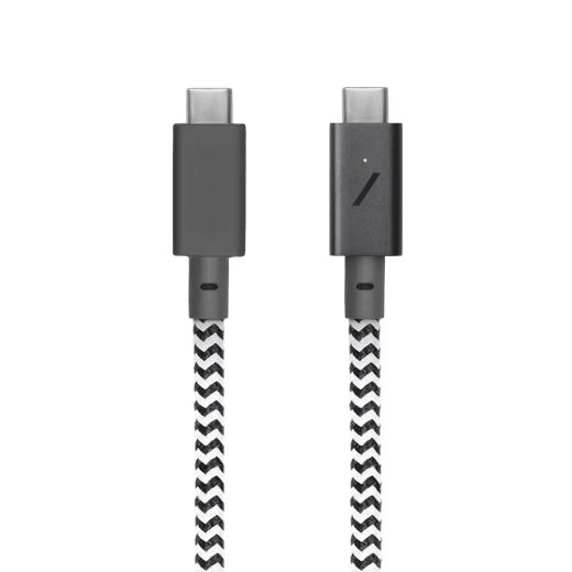 Кабель Native Union Belt Cable Pro 100W (USB-C to USB-C) Zebra 2.4м