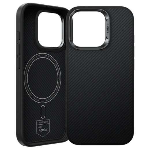 Карбоновый чехол Benks ArmorPro Kevlar Case 600D для iPhone 16 Pro Max
