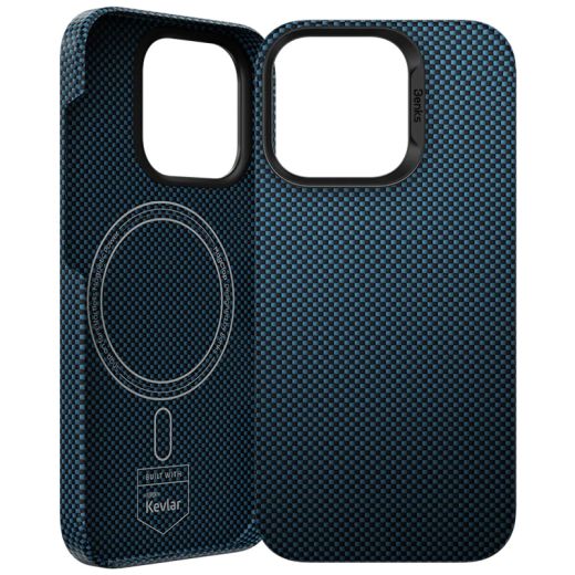 Карбоновый чехол Benks ArmorTint Kevlar Case StarLight Blue для iPhone 16 Pro