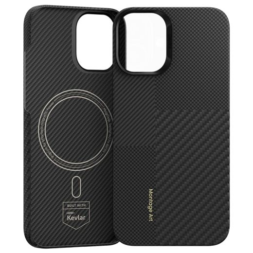 Карбоновый чехол Benks Montage ArmorAir Kevlar Case для iPhone 16 Pro