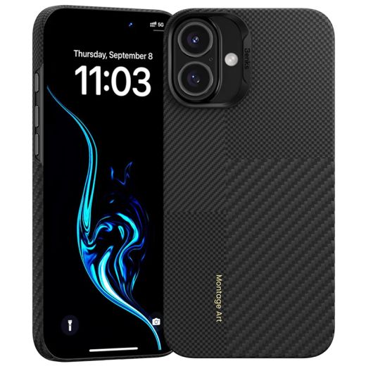 Карбоновий чохол Benks Montage ArmorAir Kevlar Case для iPhone 16 Plus