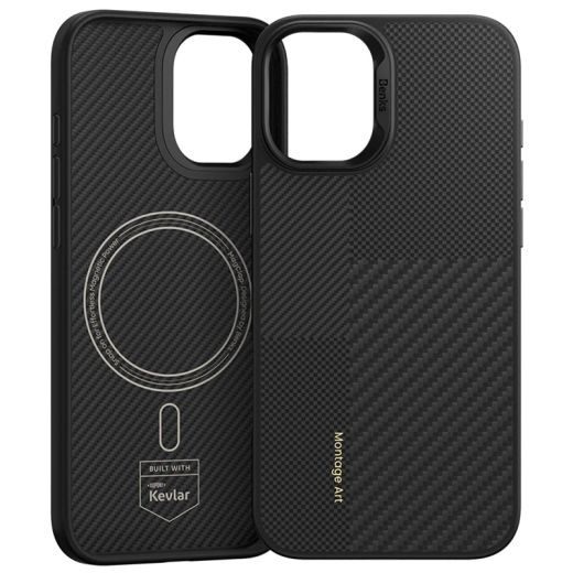 Карбоновый чехол Benks Montage ArmorPro Kevlar Case для iPhone 16 Pro