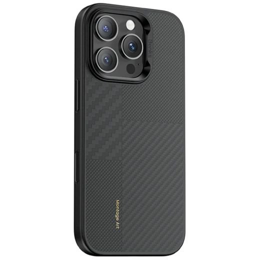 Карбоновый чехол Benks Montage ArmorPro Kevlar (Camera Control) Case для iPhone 16 Pro Max