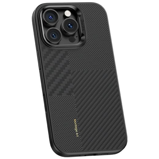 Карбоновый чехол Benks Montage ArmorPro Kevlar (Camera Control) Case для iPhone 16 Pro Max