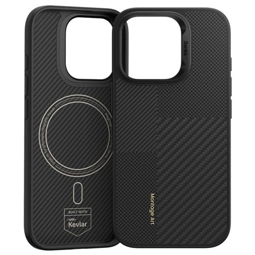 Карбоновый чехол Benks Montage ArmorPro Kevlar (Camera Control) Case для iPhone 16 Pro Max