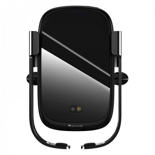Автомобильный держатель Baseus Rock-solid Electric Holder Wireless charger Black (WXHW01-01)