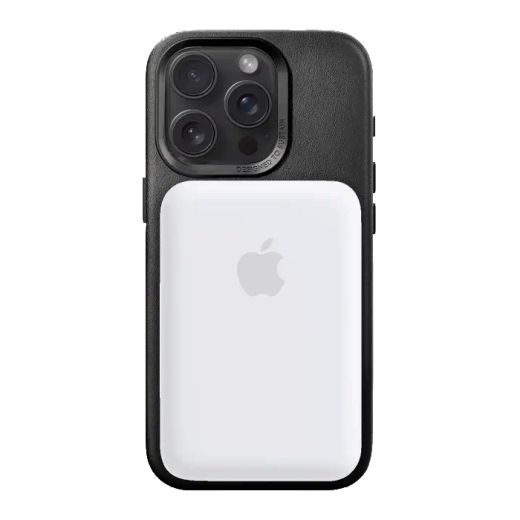 Чохол з екологічної шкіри Woodcessories Bio Organic Leather Case Black для iPhone 15 Pro Max